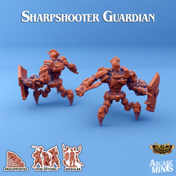 3D Printed Sordane Publishing Arcane Minis Shard Guardians Sharpshooter Set Shard Guardian Set 28 32mm D&D (Online Only)