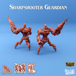 3D Printed Sordane Publishing Arcane Minis Shard Guardians Sharpshooter Set Shard Guardian Set 28 32mm D&D (Online Only)