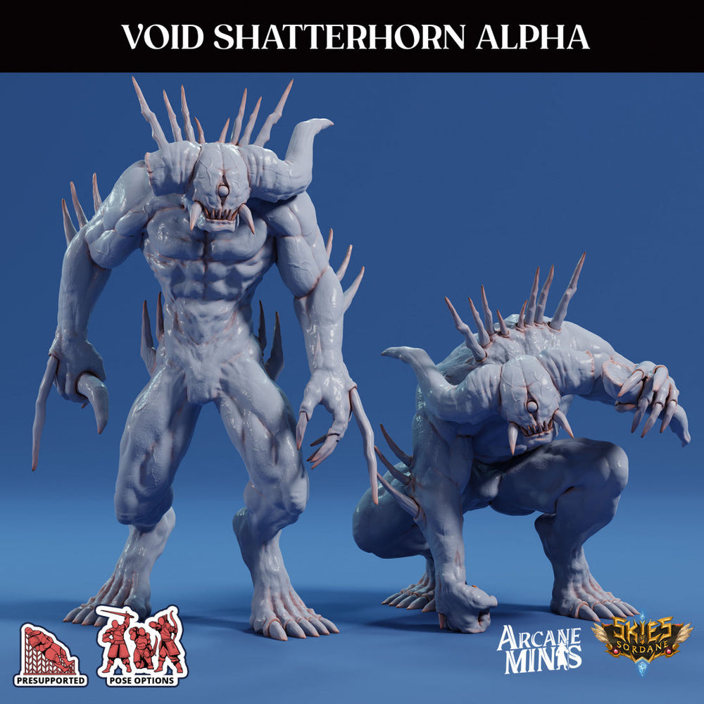 3D Printed Sordane Publishing Echoes of Madness - A Sordane Stories Void Shatterhorn Alpha 28 32mm D&D (Online Only)