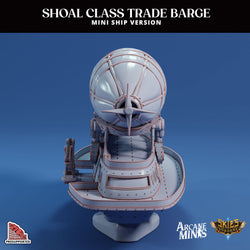 3D Printed Sordane Publishing Arcane Minis Mini Ship - Shoal Trade Barge 28 32mm D&D (Online Only)