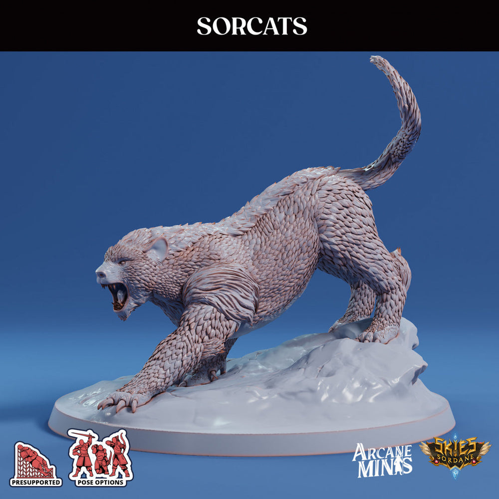 3D Printed Sordane Publishing Sorcats 28 32mm D&D (Online Only)