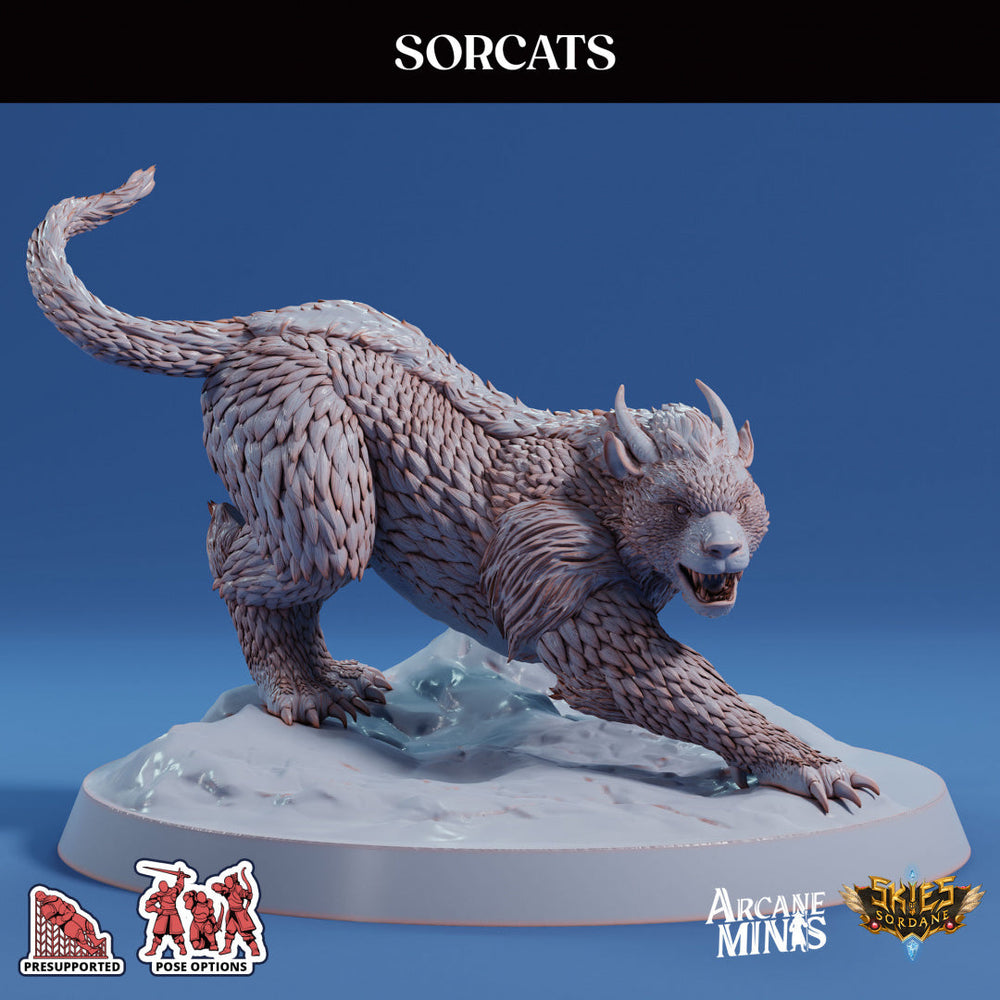 3D Printed Sordane Publishing Sorcats 28 32mm D&D (Online Only)