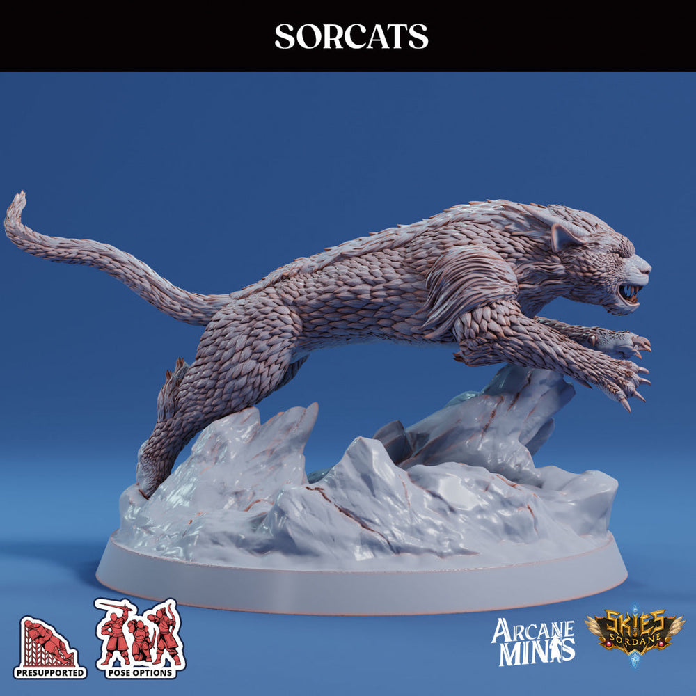 3D Printed Sordane Publishing Sorcats 28 32mm D&D (Online Only)