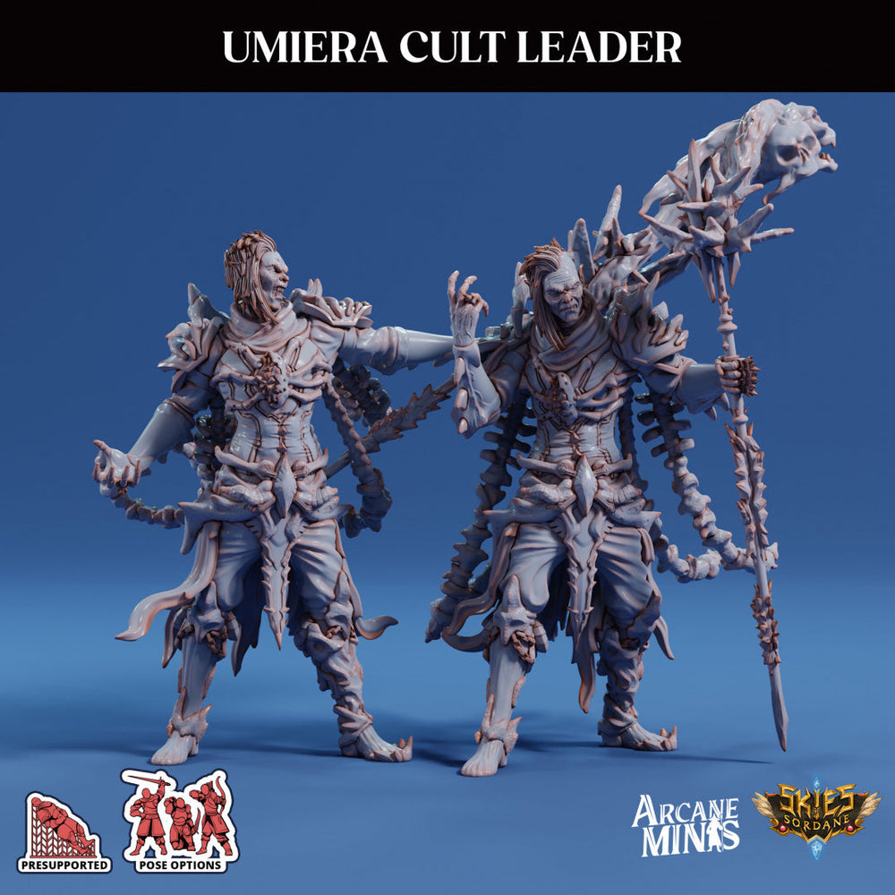 3D Printed Sordane Publishing Arcane Minis Cult Leader Umiera Cult of Umiera 28 32mm D&D (Online Only)
