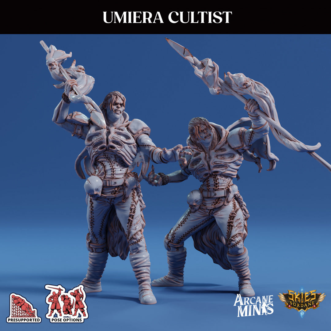 3D Printed Sordane Publishing Arcane Minis Umiera Cultist 1 Cult of Umiera 28 32mm D&D (Online Only)