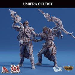 3D Printed Sordane Publishing Arcane Minis Umiera Cultist 1 Cult of Umiera 28 32mm D&D (Online Only)