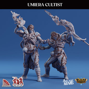 3D Printed Sordane Publishing Arcane Minis Umiera Cultist 1 Cult of Umiera 28 32mm D&D (Online Only)