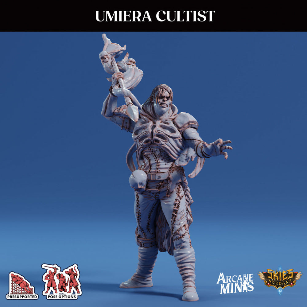 3D Printed Sordane Publishing Arcane Minis Umiera Cultist 1 Cult of Umiera 28 32mm D&D (Online Only)