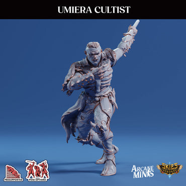 3D Printed Sordane Publishing Arcane Minis Umiera Cultist 2 Cult of Umiera 28 32mm D&D (Online Only)