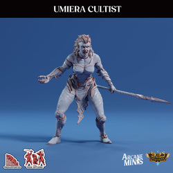 3D Printed Sordane Publishing Arcane Minis Umiera Cultist 3 Cult of Umiera 28 32mm D&D (Online Only)
