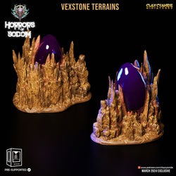 3D Printed Clay Cyanide Horrors of Sodom Vexstone Terrains 28 32 mm D&D (Online Only)