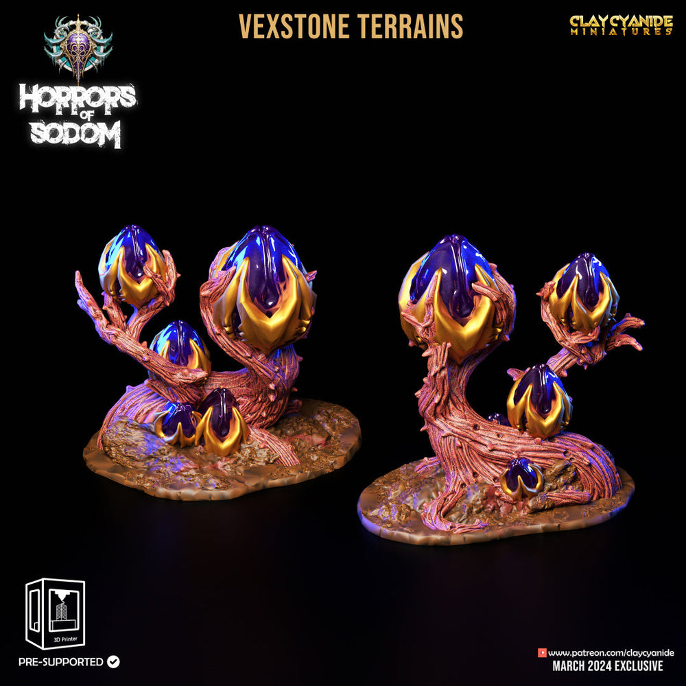 3D Printed Clay Cyanide Horrors of Sodom Vexstone Terrains 28 32 mm D&D (Online Only)