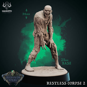 Restless Corpse: Sculpt 2 (Shambling Zombie) (Online Order Only)