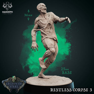 Restless Corpse: Sculpt 3 (Shambling Zombie) (Online Order Only)
