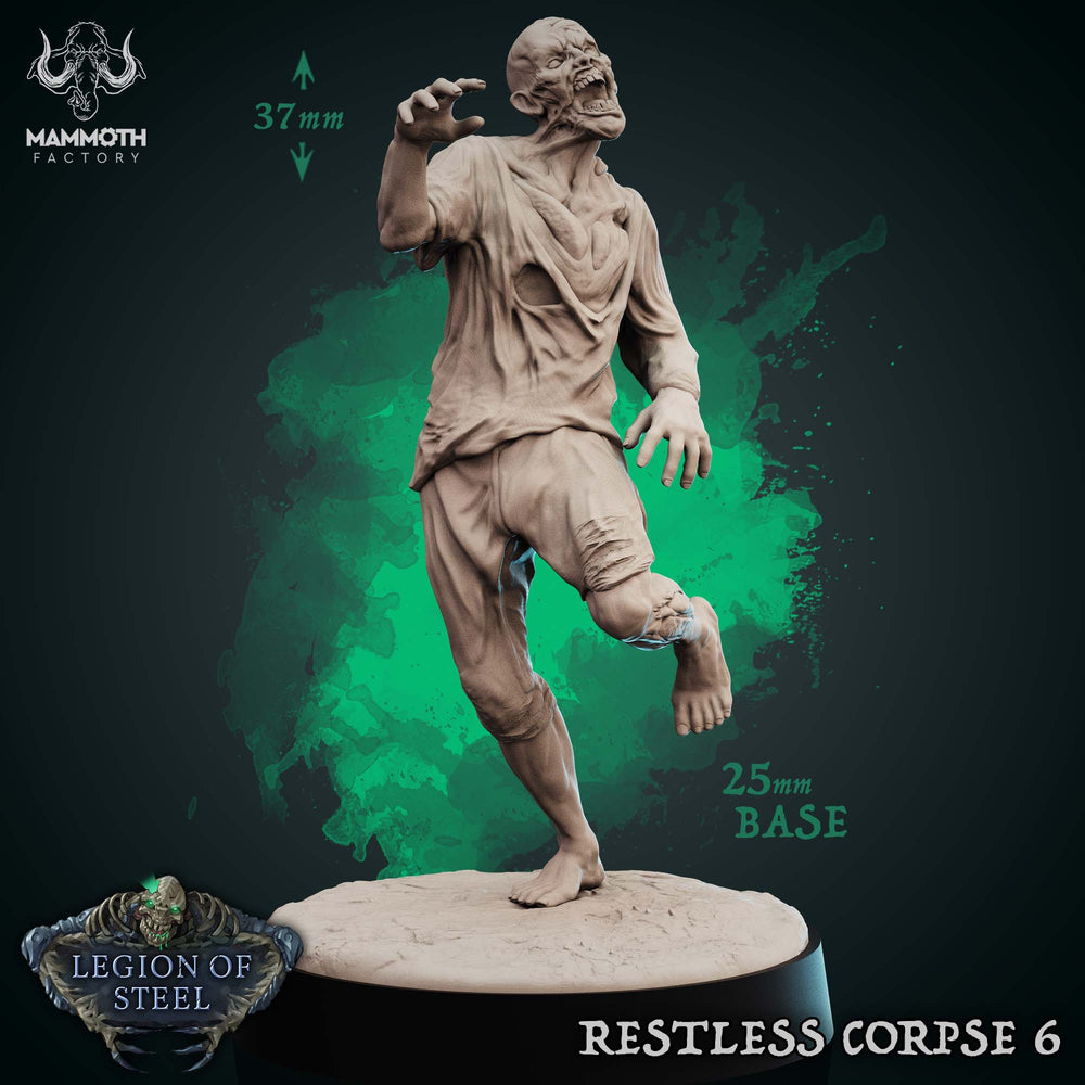 Restless Corpse: Sculpt 6 (Shambling Zombie) (Online Order Only)