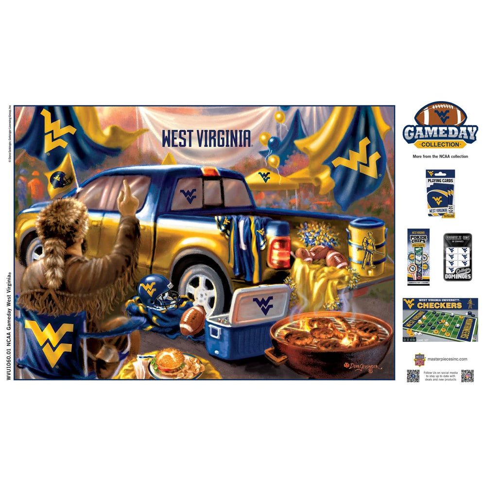 West Virginia Mountaineers - Gameday 1000 Piece Jigsaw Puzzle (ONLINE ORDER ONLY)