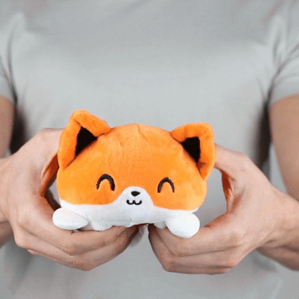TeeTurtle Reversible Fox: Rainbow (Mini) (ONLINE ORDER ONLY)