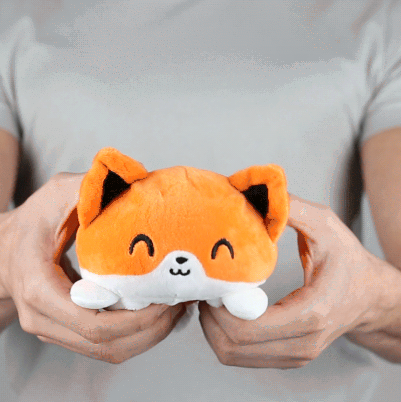 TeeTurtle Reversible Fox: Orange (Mini) (ONLINE ORDER ONLY)