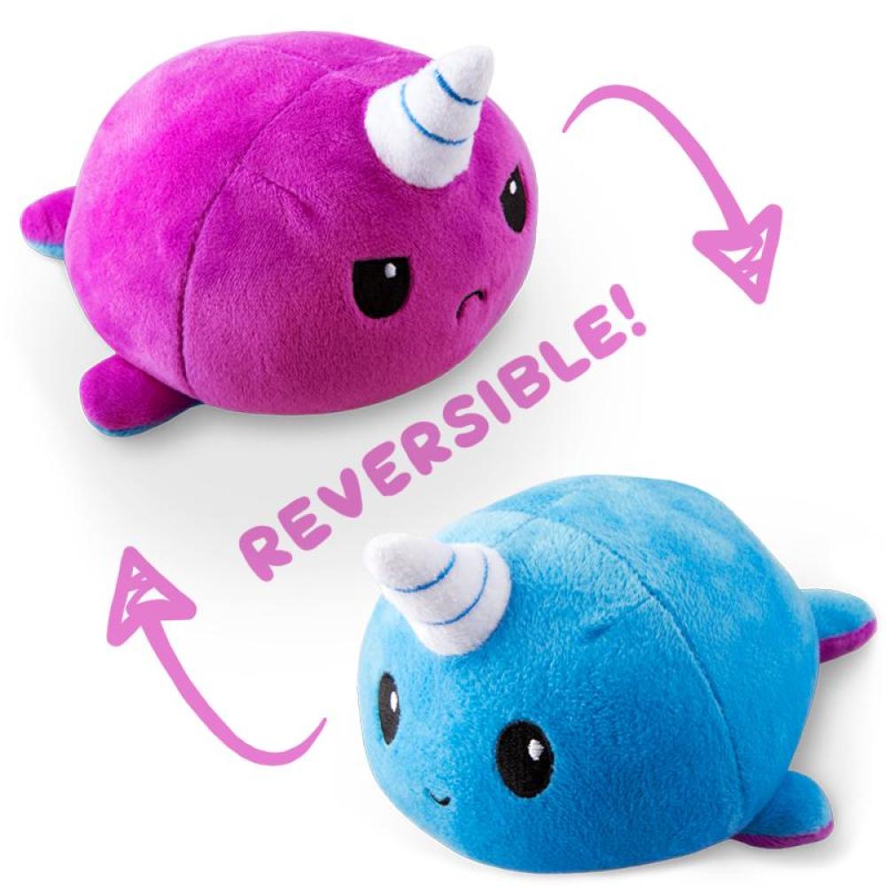 TeeTurtle Reversible Narwhal: Blue/Purple (Mini) (ONLINE ORDER ONLY)