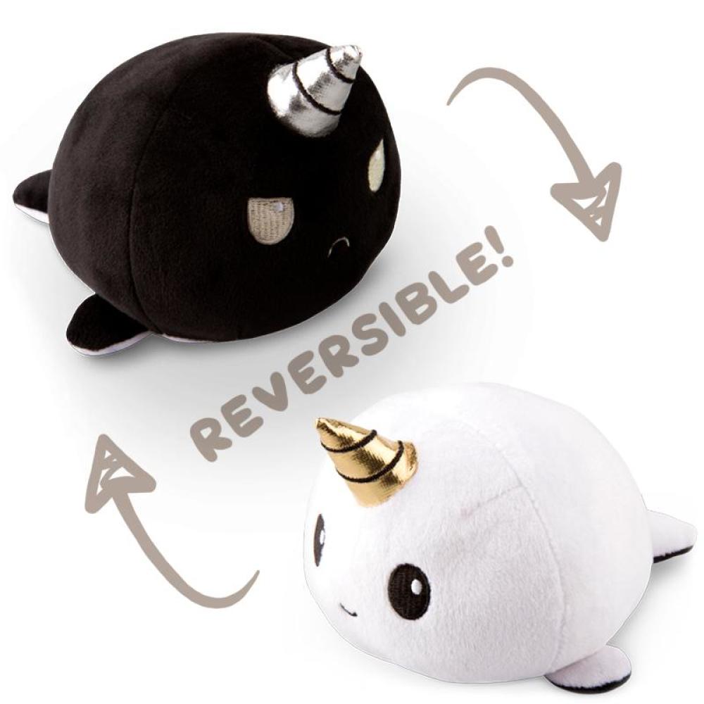 TeeTurtle Reversible Narwhal: Black/White (Mini) (ONLINE ORDER ONLY)