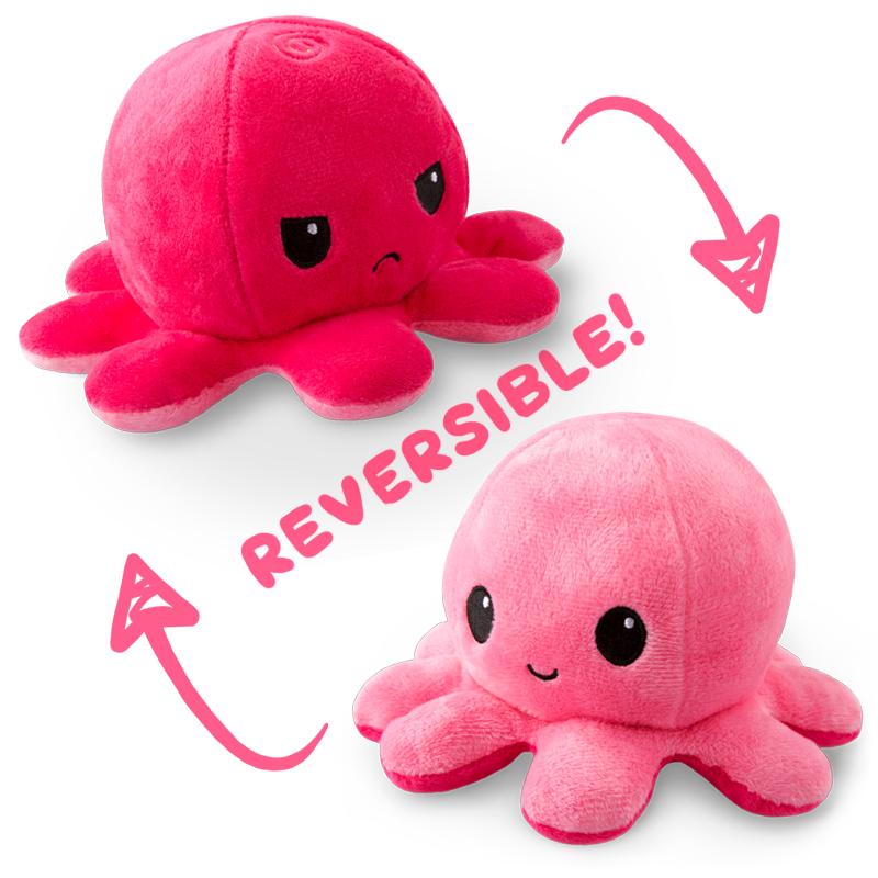 TeeTurtle Reversible Octopus: Pink/Pink (Mini) (ONLINE ORDER ONLY)
