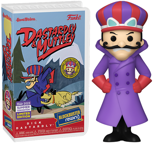 Funko Rewind Dick Dastardly (Sealed) - 2023 Summer Convention Exclusive **Missing Sticker** (Online Order Only)