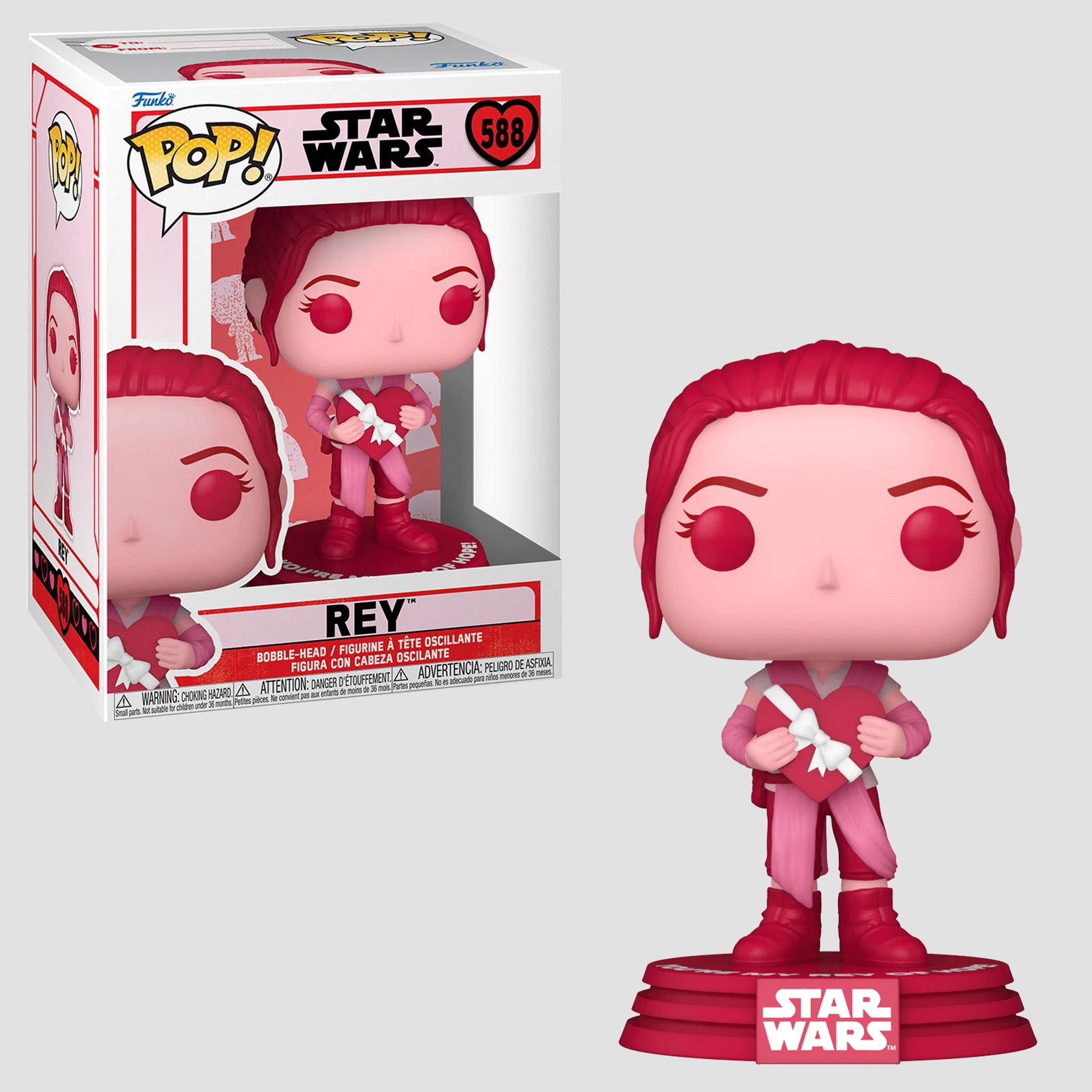 Rey Star Wars Valentine's Day Funko Pop! (Online Order Only)