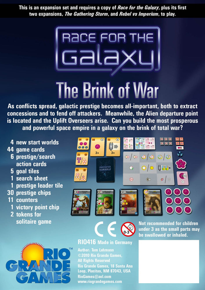 Race for the Galaxy: the Brink of War (ONLINE ORDER ONLY)