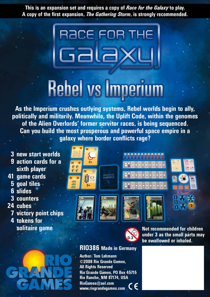 Race for the Galaxy: Rebel vs Imperium (ONLINE ORDER ONLY)