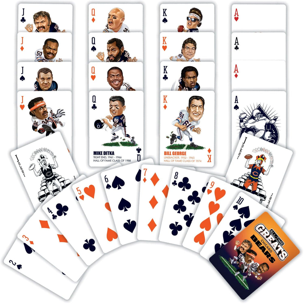 Chicago Bears All-Time Greats Playing Cards - 54 Card Deck (ONLINE ORDER ONLY)