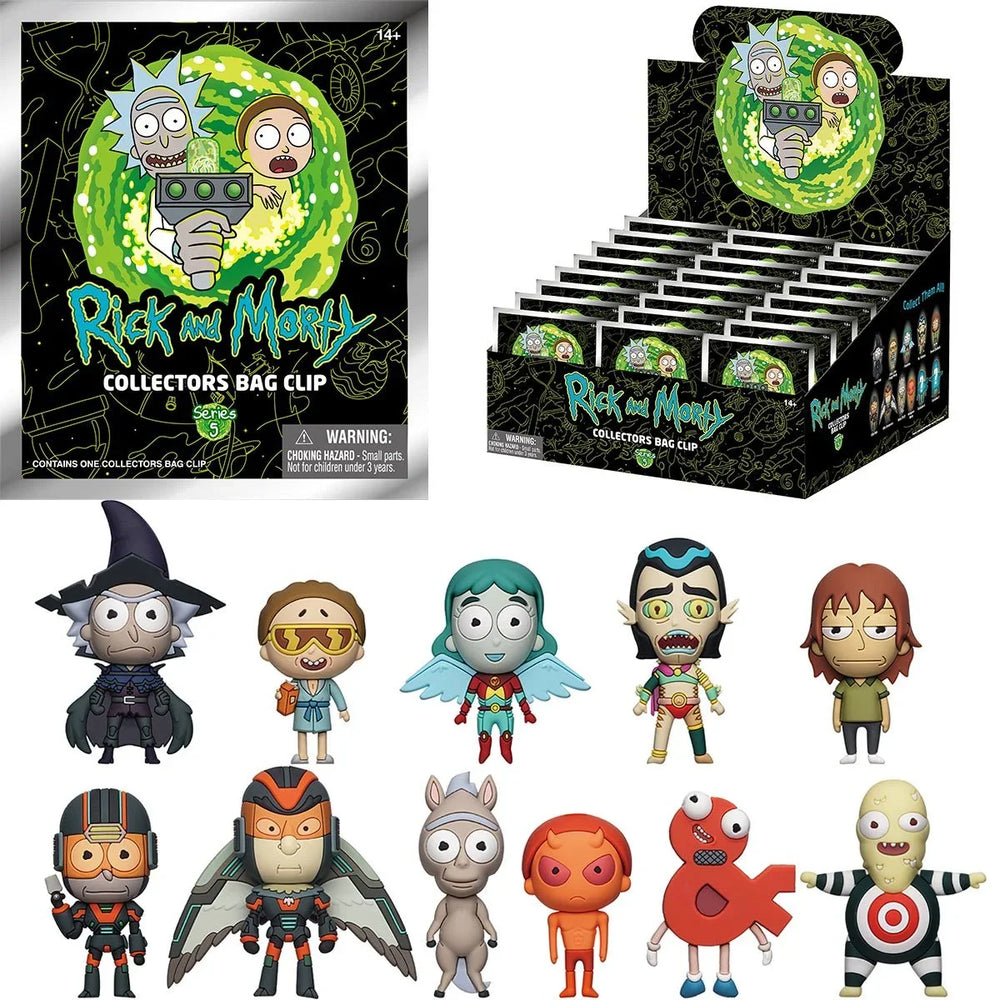 Rick & Morty 10th Anniversary S5 3D Bag Clip (ONLINE ORDER ONLY)