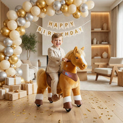 Model Y® Horse Ride-On Toy Age 3–4 – Light Brown