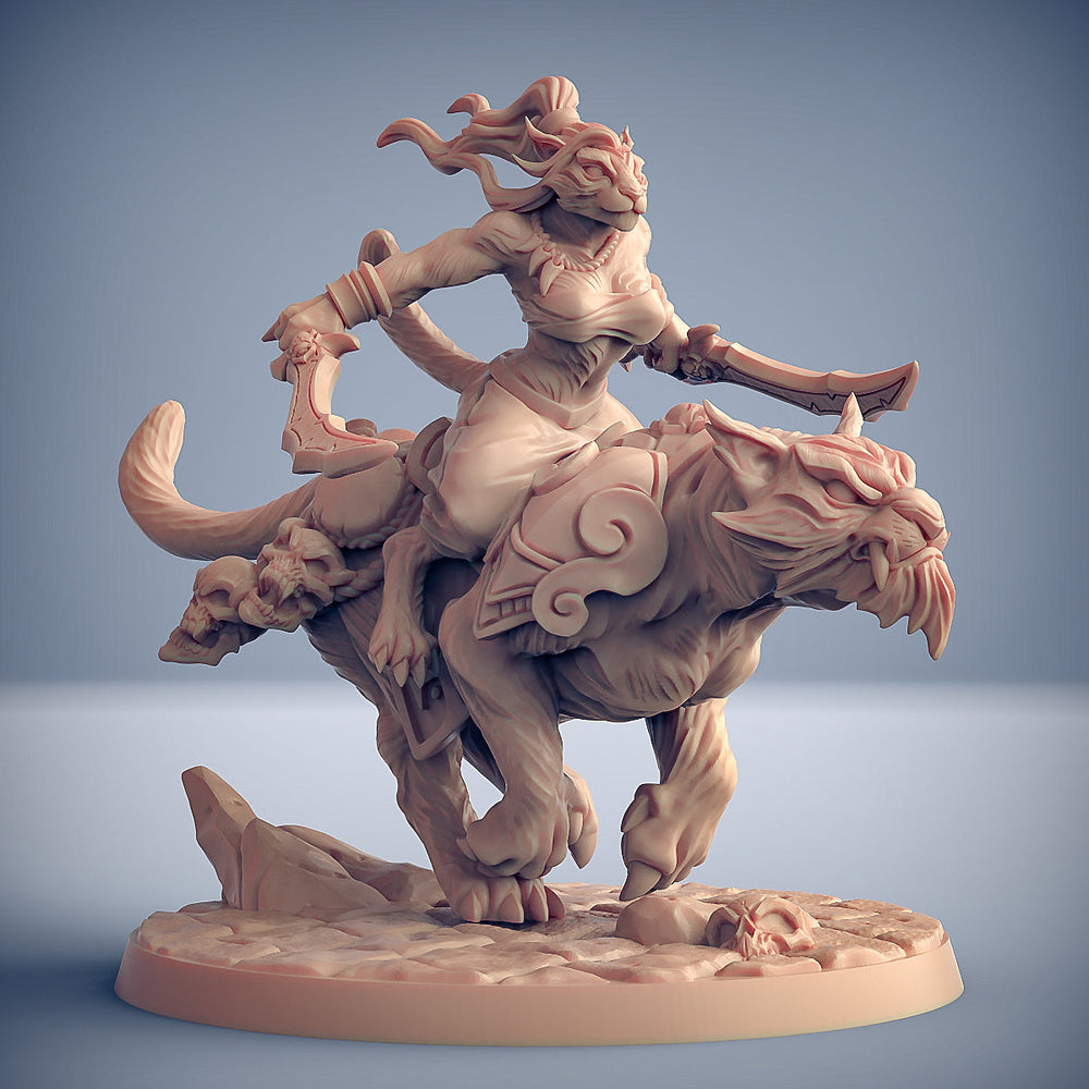 3D Printed Artisan Guild Modular Rakshatiger Riders Rakshakin Headhunters 28mm 32mm (Online Only)