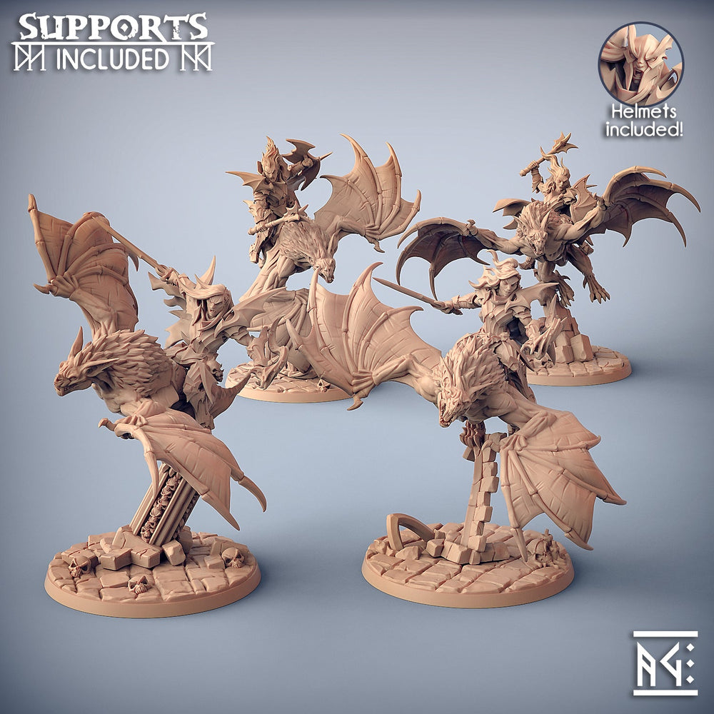 3D Printed Artisan Guild Bloodfiend Riders The Bloodhunt 28mm 32mm (Online Only)