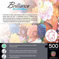 Brilliance - Beautiful Blooms 500 Piece Jigsaw Puzzle (ONLINE ORDER ONLY)