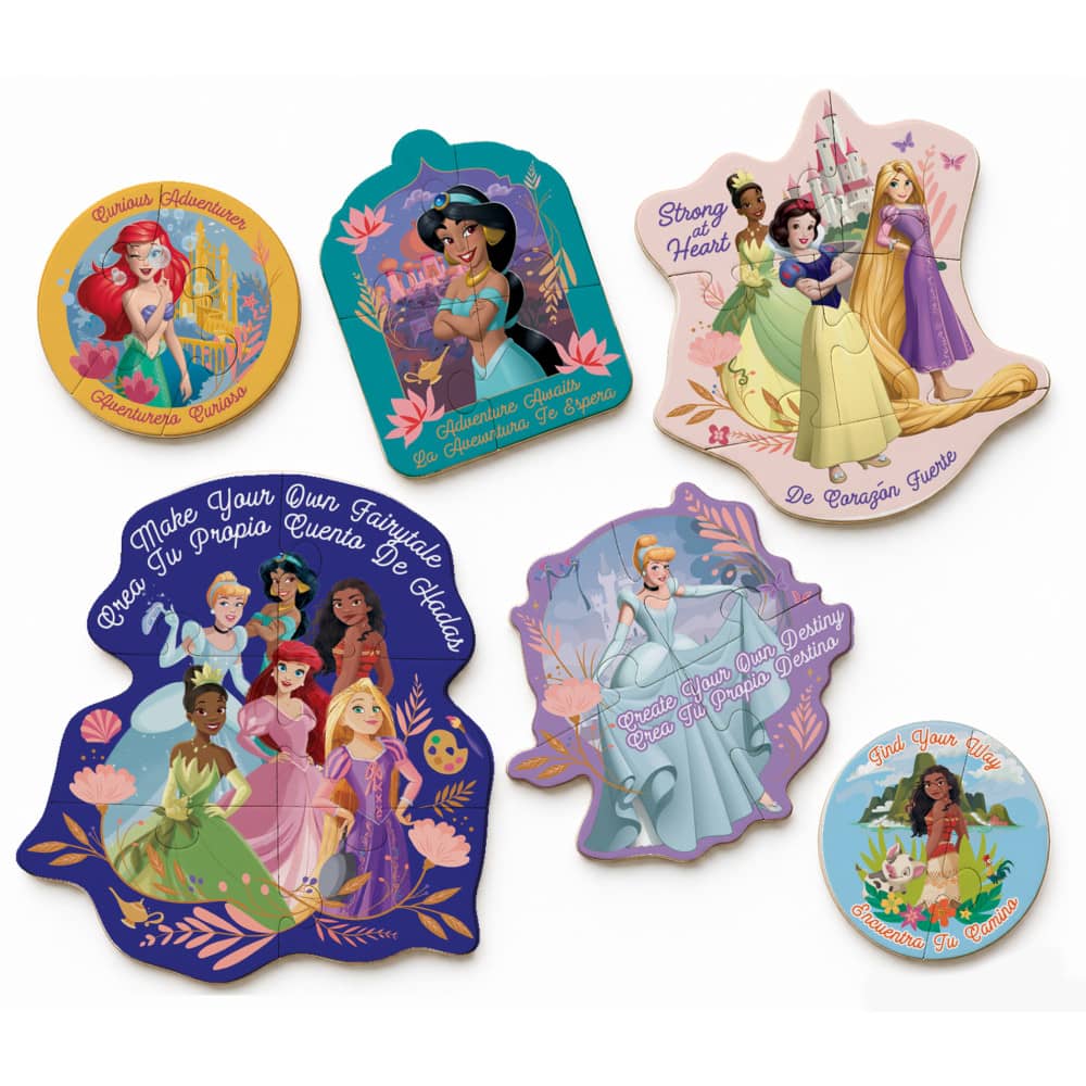 Disney - Princesss 6-Pack Wood Shaped Puzzles (ONLINE ORDER ONLY)