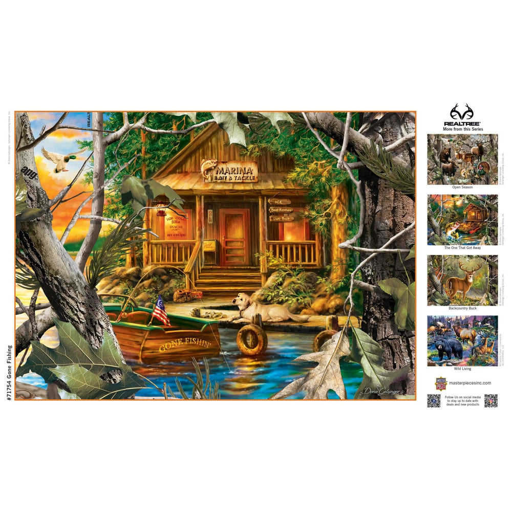 Realtree - Gone Fishing 1000 Piece Jigsaw Puzzle (ONLINE ORDER ONLY)