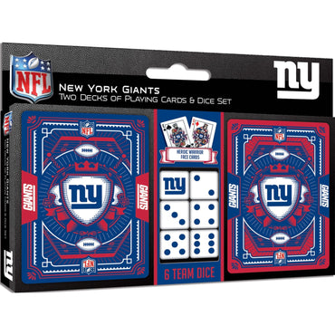 New York Giants - 2-Pack Playing Cards & Dice Set (ONLINE ORDER ONLY)