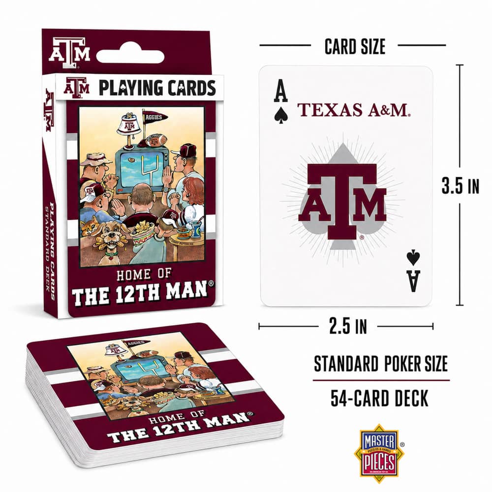 Texas A&M Aggies Fan Deck Playing Cards - 54 Card Deck
