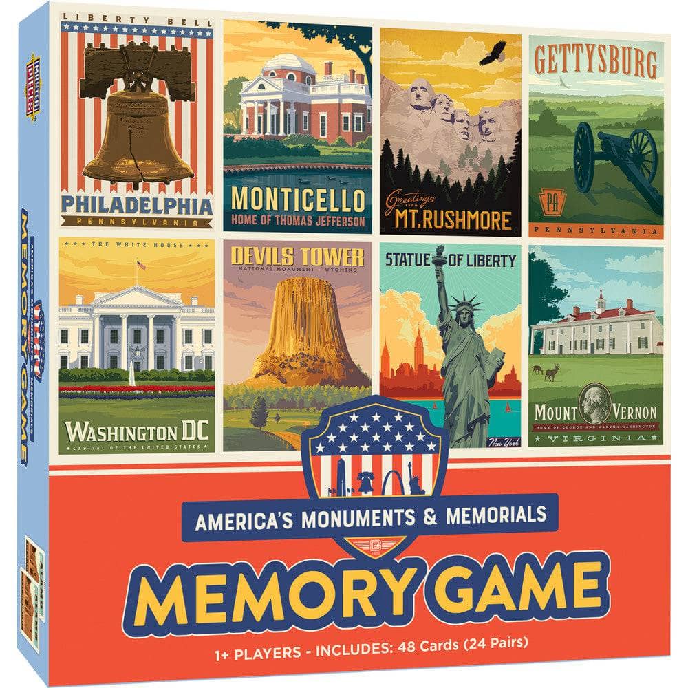 America's Monuments & Memorials Memory Game (ONLINE ORDER ONLY)