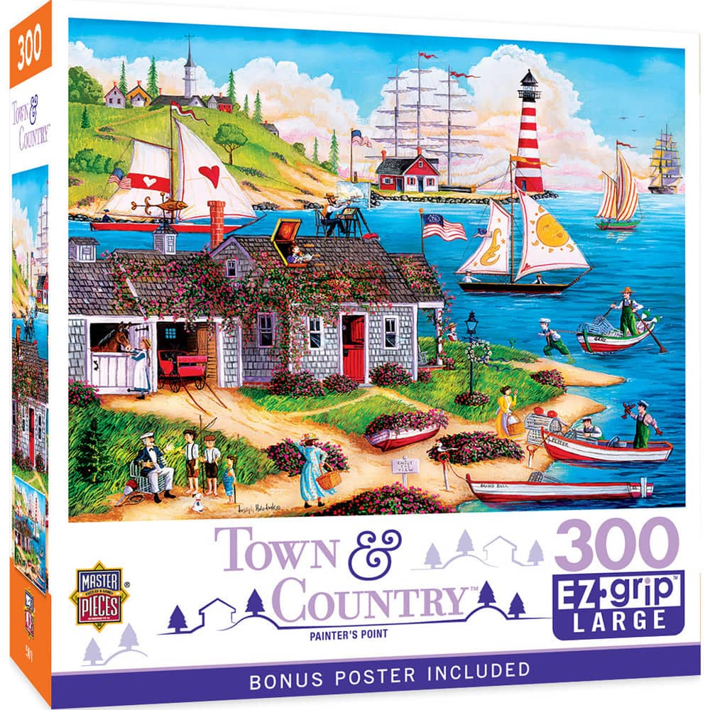 Town & Country - Painter's Point 300 Piece EZ Grip Jigsaw Puzzle