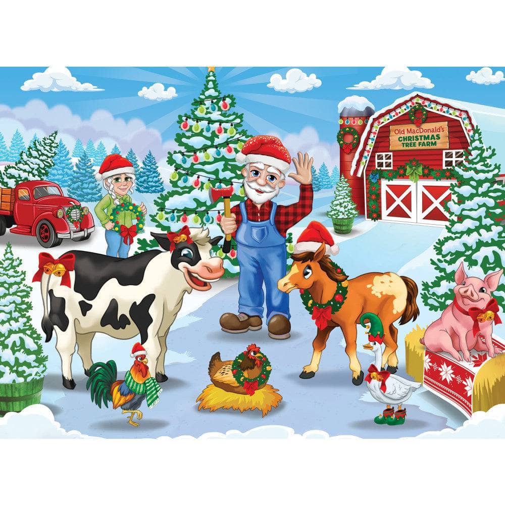 Old MacDonald's Farm - Christmas Tree Farm 60 Piece Jigsaw Puzzle