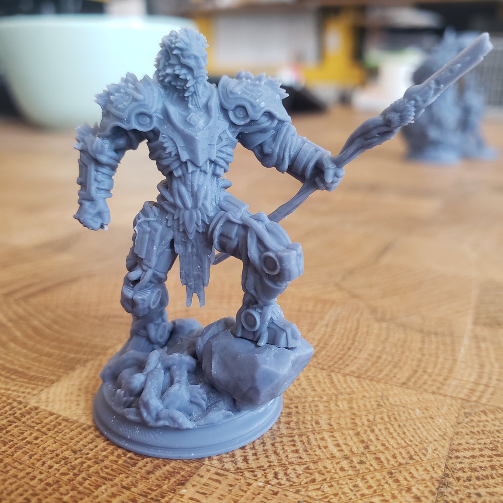 Myrion Stoneheart, Soulforged Druid (Male Warforged Druid) (Online Order Only)