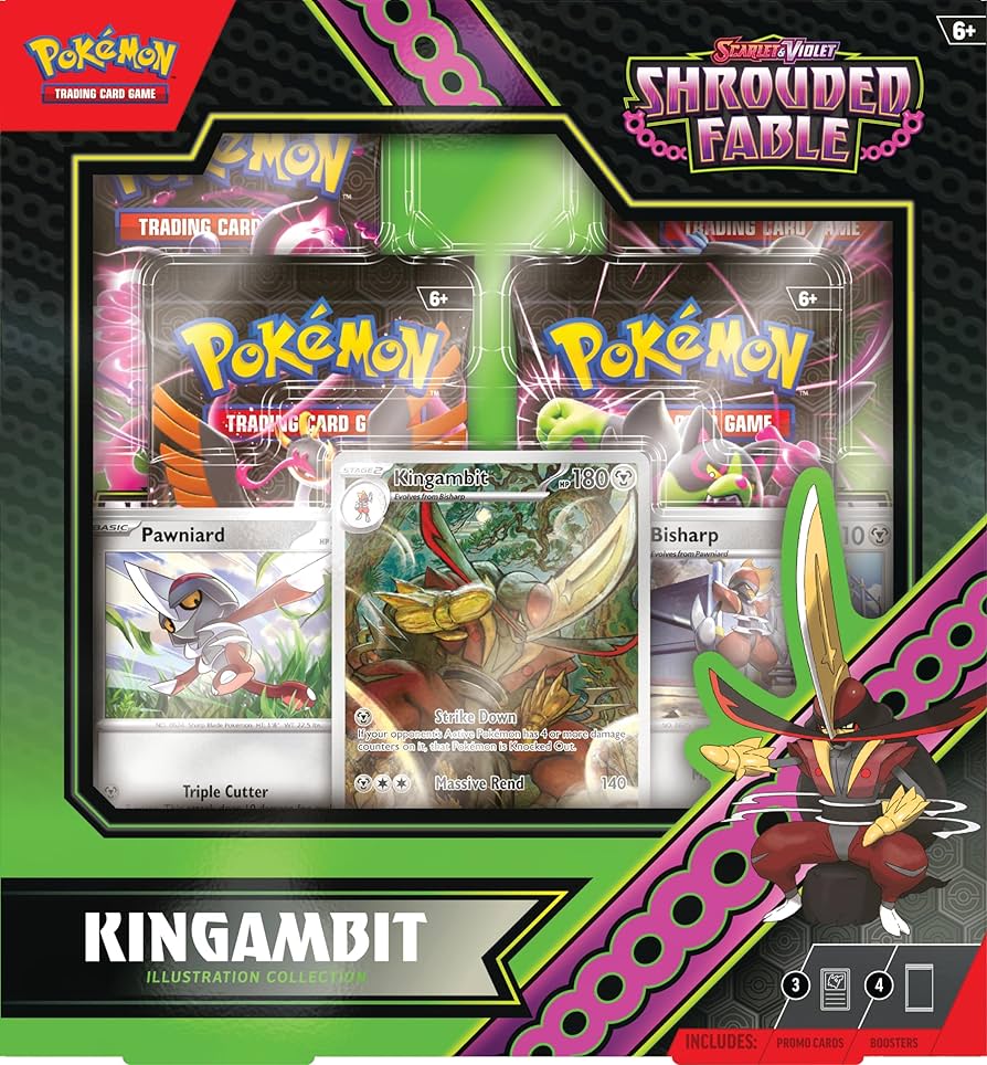 Pokemon Shrouded Fabled Kingambit Collection | Pokemon | New (ONLINE ORDER ONLY)