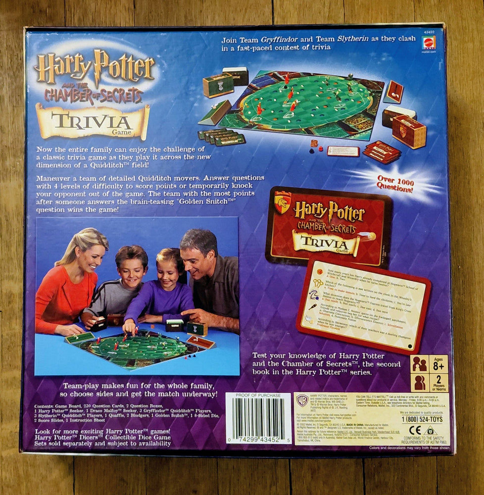 Harry Potter and the Chamber of Secrets Trivia Game (ONLINE ORDER ONLY)