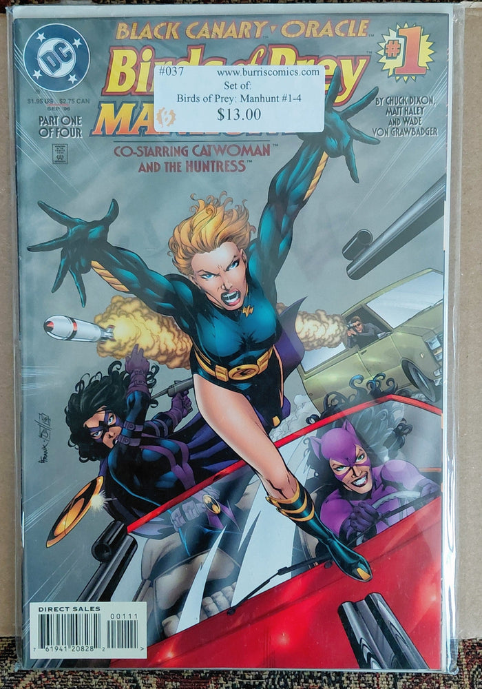Comic Book Set: Birds Of Prey: Manhunt #1-4, DC Comics (ONLINE ORDER ONLY)