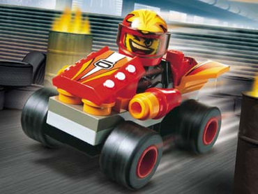 Lego Set - Red Bullet Racer (Drome Racers) (ONLINE ORDER ONLY)