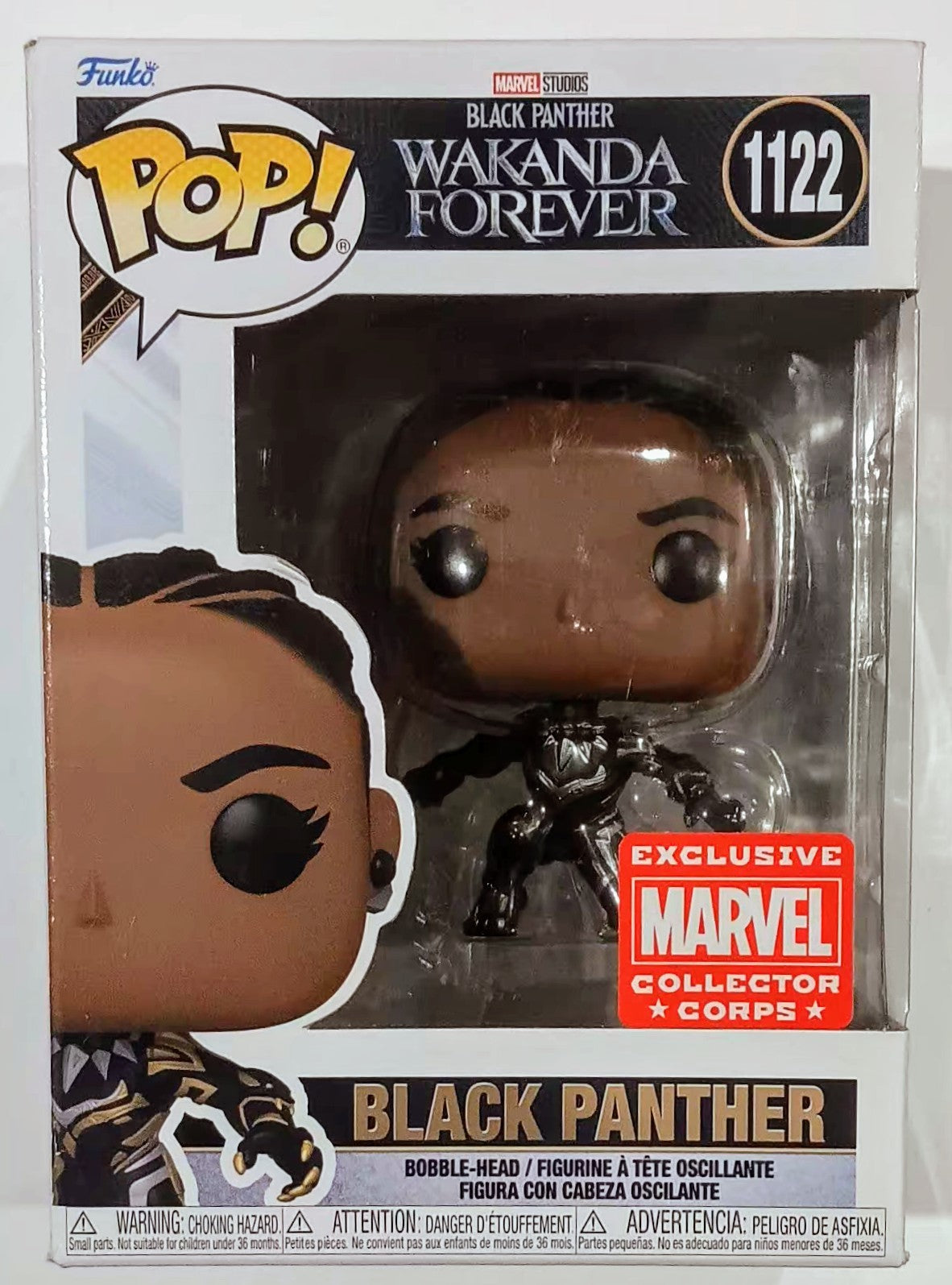 Marvel Funko Pop - Black Panther (Collector Corps) (ONLINE ORDER ONLY)