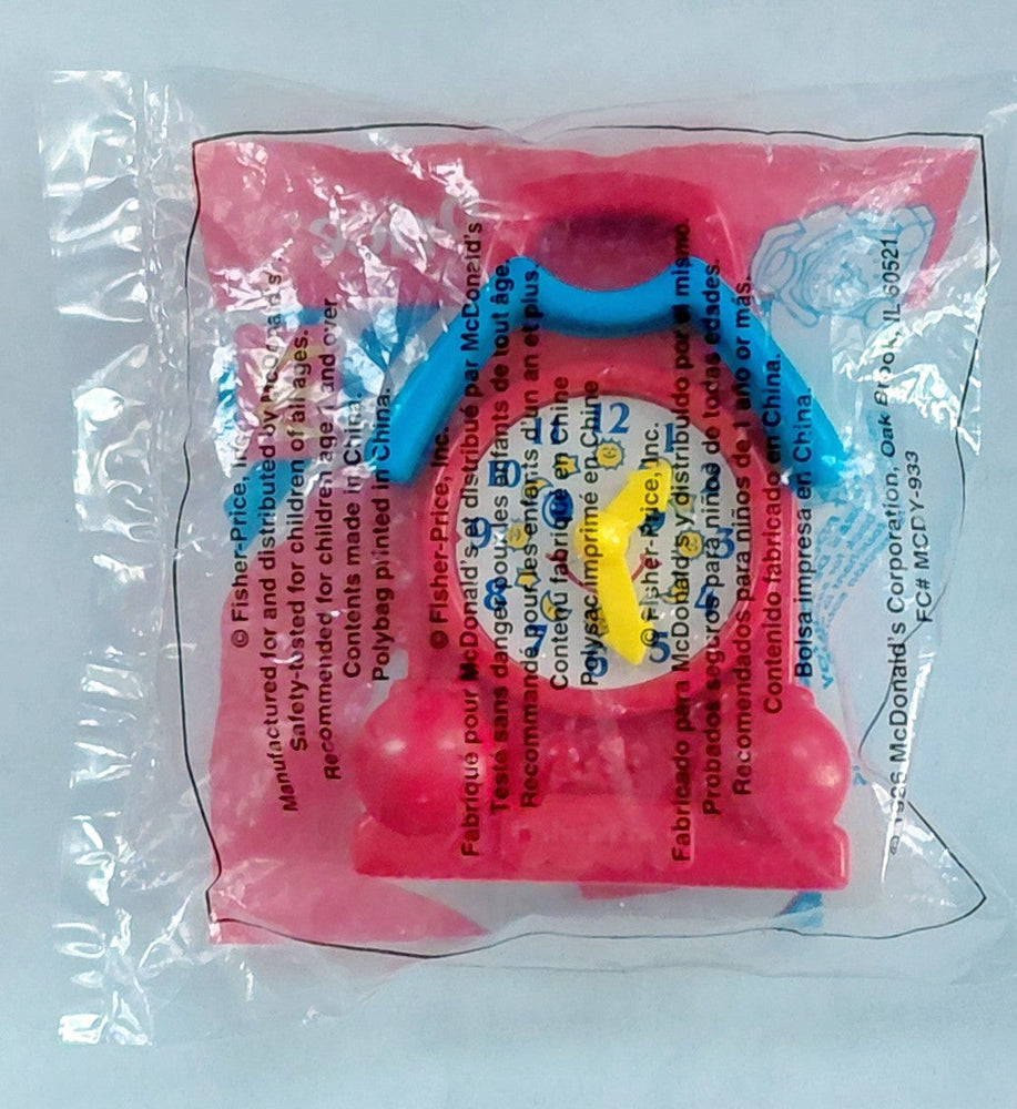 McDonald's Happy Meal toy - Fisher Price Clock (Bagged) (ONLINE ORDER ONLY)