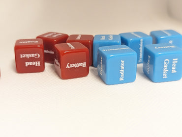 Mechanics Dice d6 | What's Wrong with Your Car Dice 6-Sided 16mm Diagnostic Dice (Online Only)